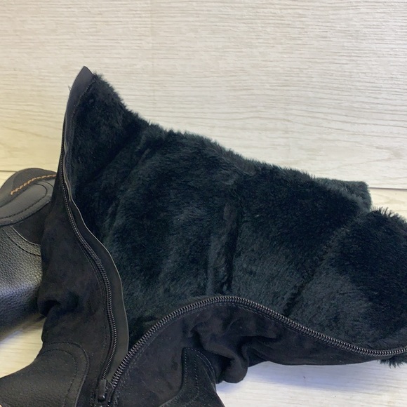 KimRogers Fur Lined Boots Size 10 - Picture 7 of 8